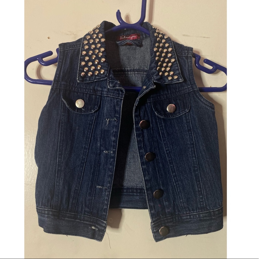 Denim Kids Studded Vest